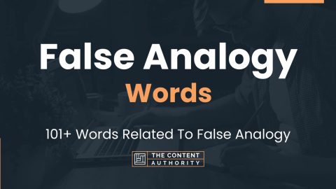 False Analogy Words - 101+ Words Related To False Analogy