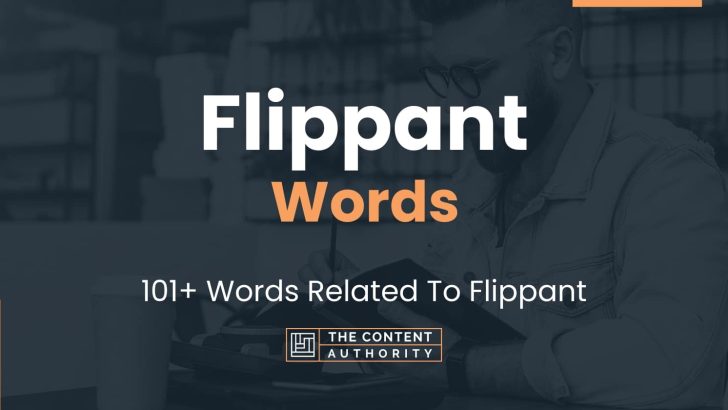 words related to flippant