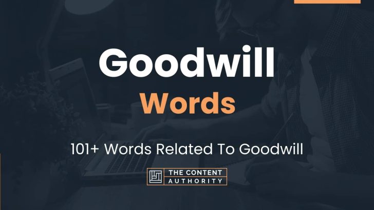 What Is Goodwill Simple Words