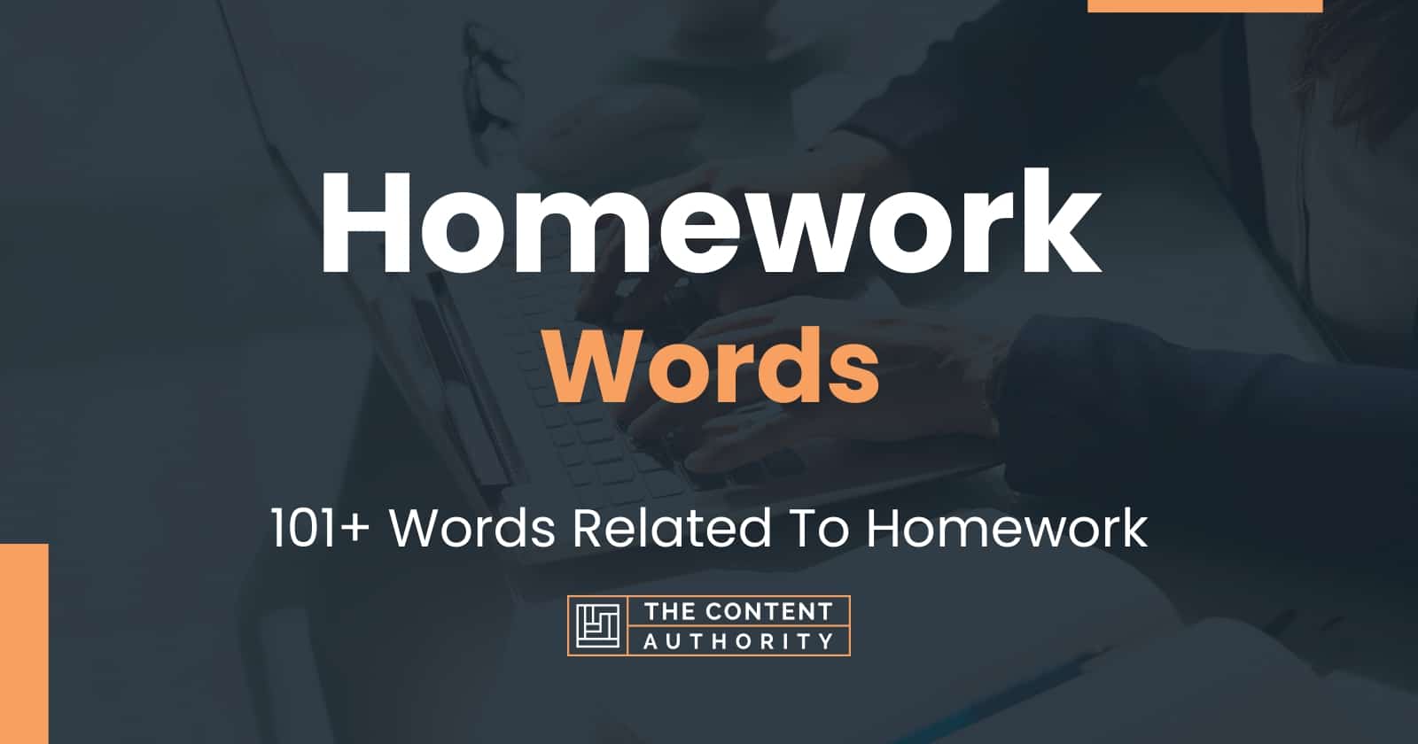 is homework one word or two words