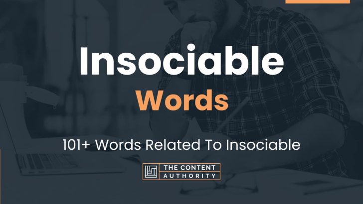 words related to insociable