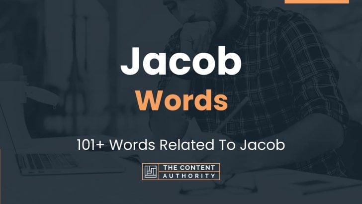 Jacob Words - 101+ Words Related To Jacob