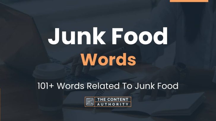 Junk Food Words 101 Words Related To Junk Food