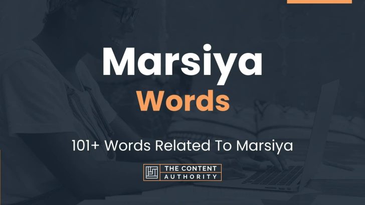 words related to marsiya