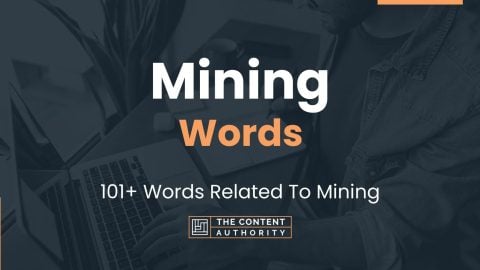 Mining Words - 101+ Words Related To Mining