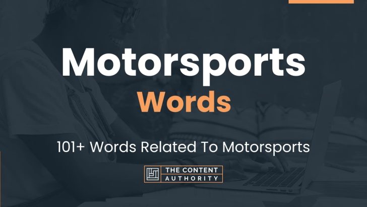 Motorsports Words 101+ Words Related To Motorsports