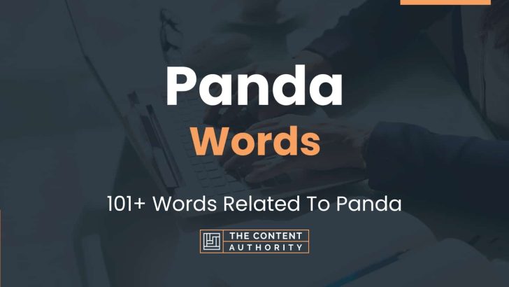 Panda Words - 101+ Words Related To Panda