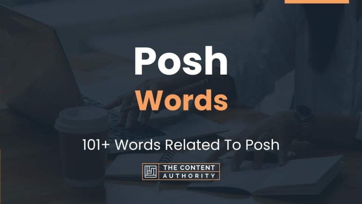 Posh Words – 101+ Words Related To Posh