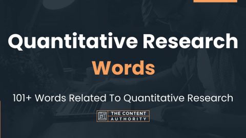 terms to use for quantitative research