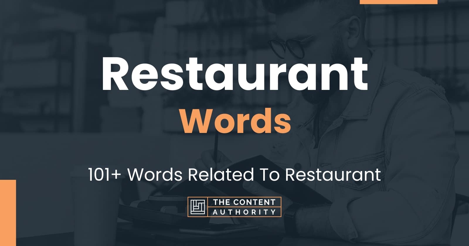 Restaurant Words - 101+ Words Related To Restaurant