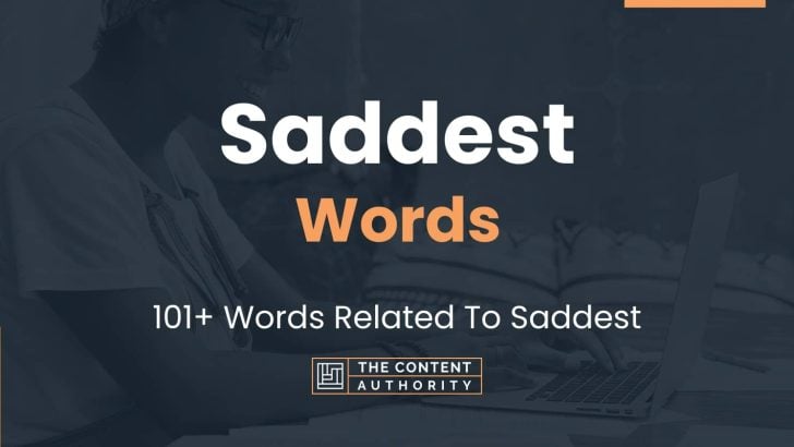 Saddest Words – 101+ Words Related To Saddest