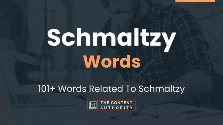 Schmaltzy Words – 101+ Words Related To Schmaltzy