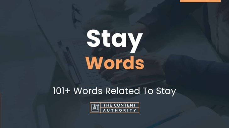 Stay Words – 101+ Words Related To Stay