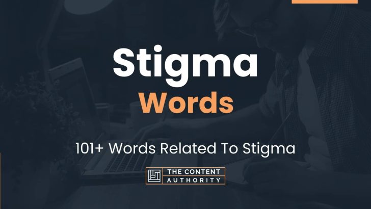 words related to stigma
