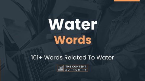 Water Words - 101+ Words Related To Water