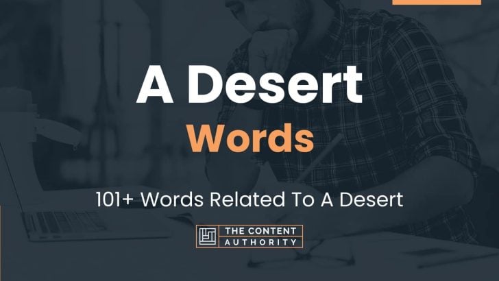 words related to a desert