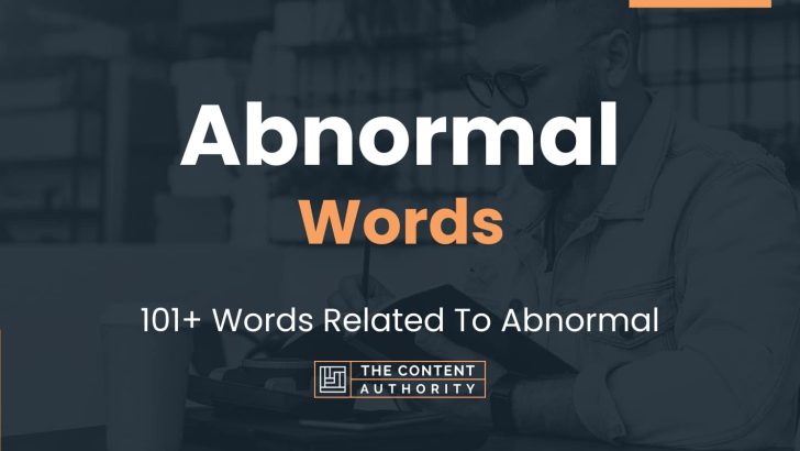 words related to abnormal