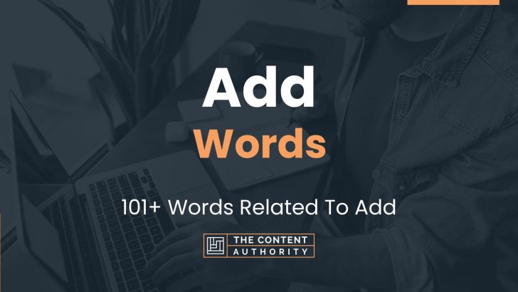 words related to add