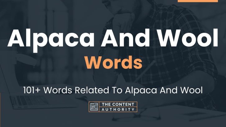 words related to alpaca and wool