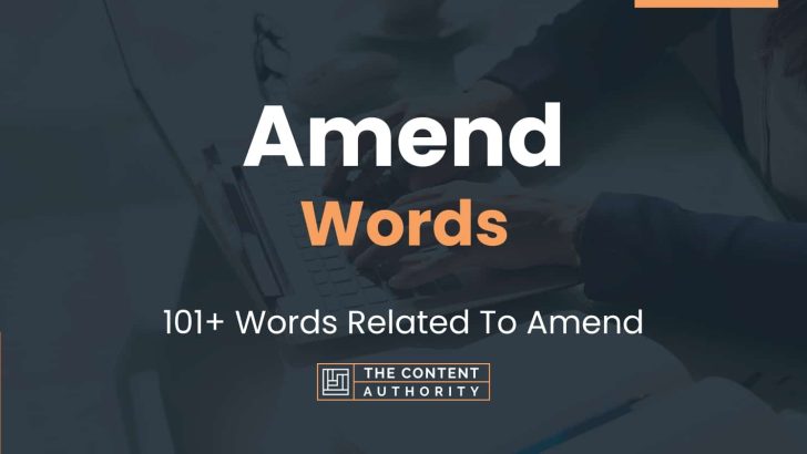 words related to amend