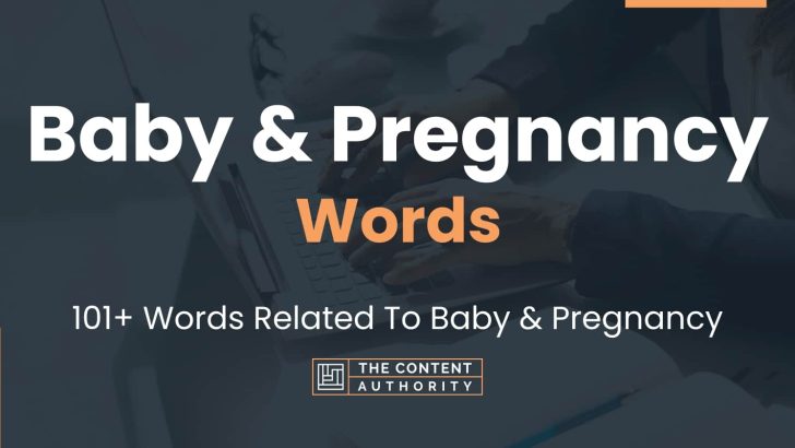 words related to baby & pregnancy