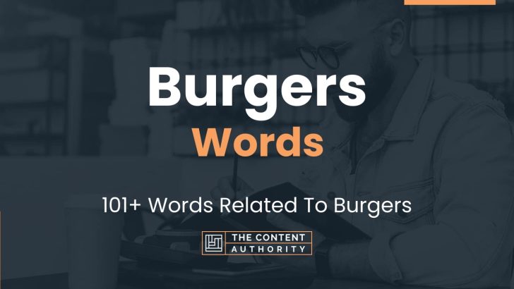 words related to burgers
