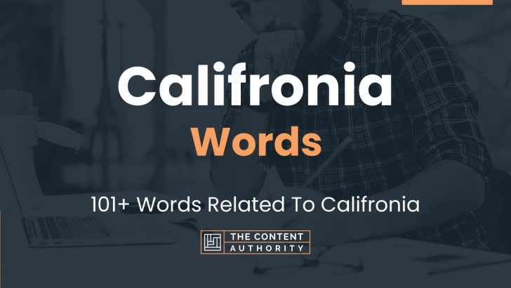 words related to califronia