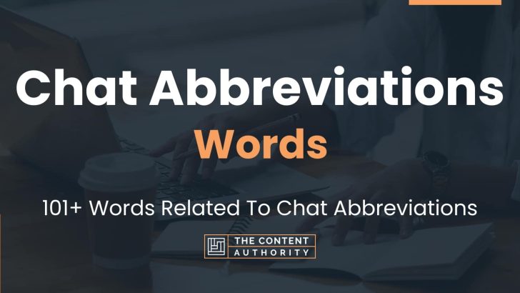 words related to chat abbreviations