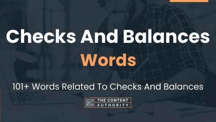 words related to checks and balances