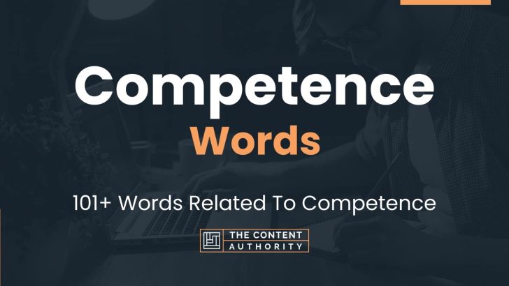 words related to competence
