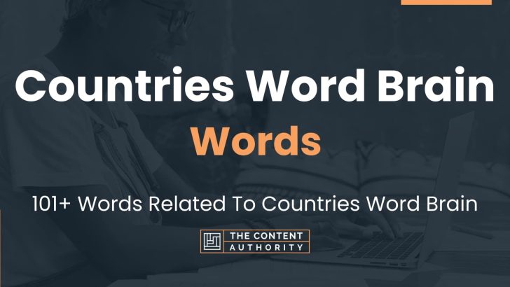 words related to countries word brain