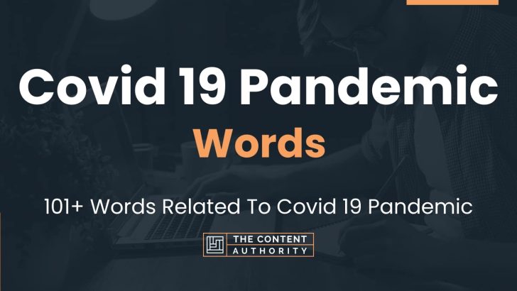 words related to covid 19 pandemic
