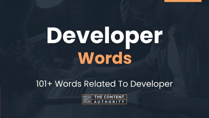 words related to developer