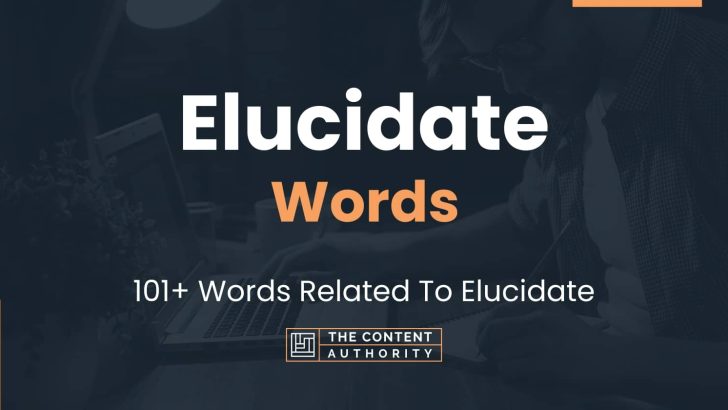 words related to elucidate