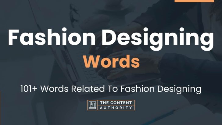 words related to fashion designing