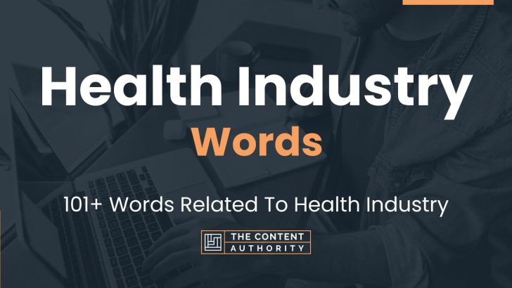 words related to health industry