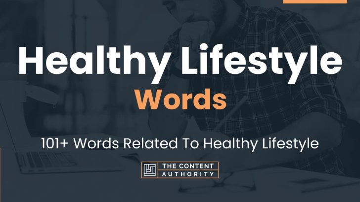 words related to healthy lifestyle