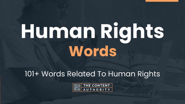Human Rights Words – 101+ Words Related To Human Rights