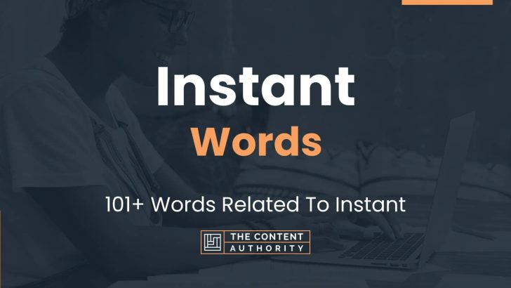 words related to instant