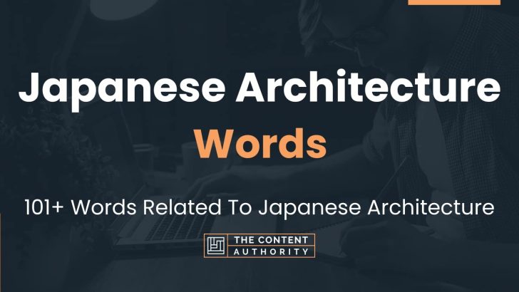 words related to japanese architecture
