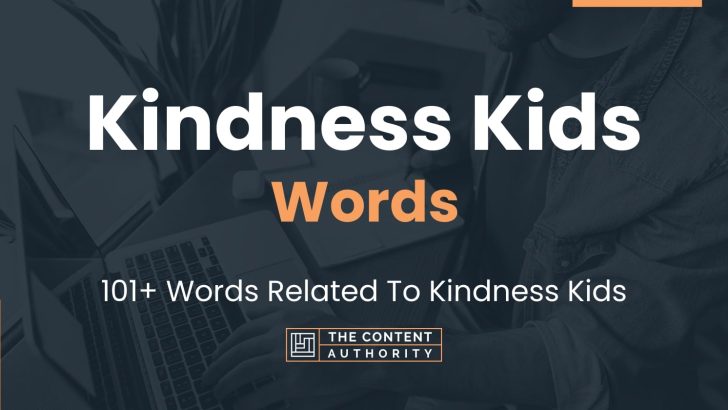 words related to kindness kids