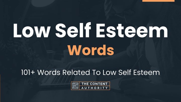 words related to low self esteem