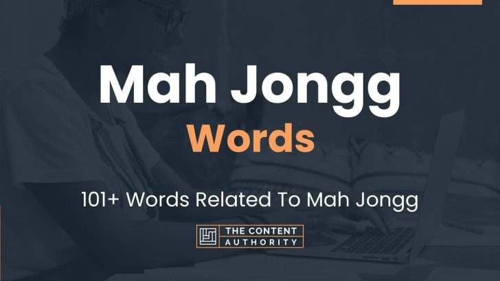 words related to mah jongg