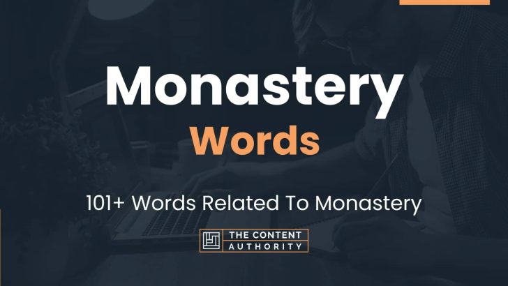words related to monastery