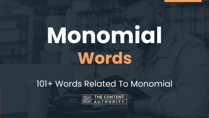 words related to monomial