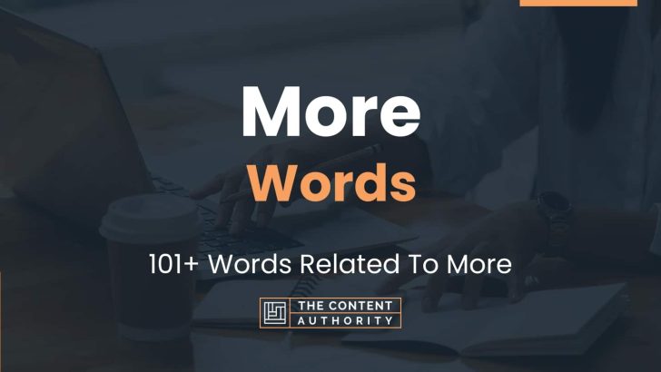 words related to more
