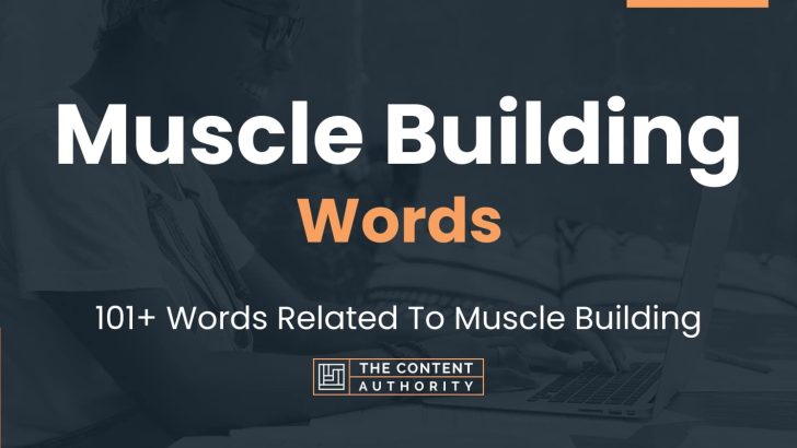 words related to muscle building