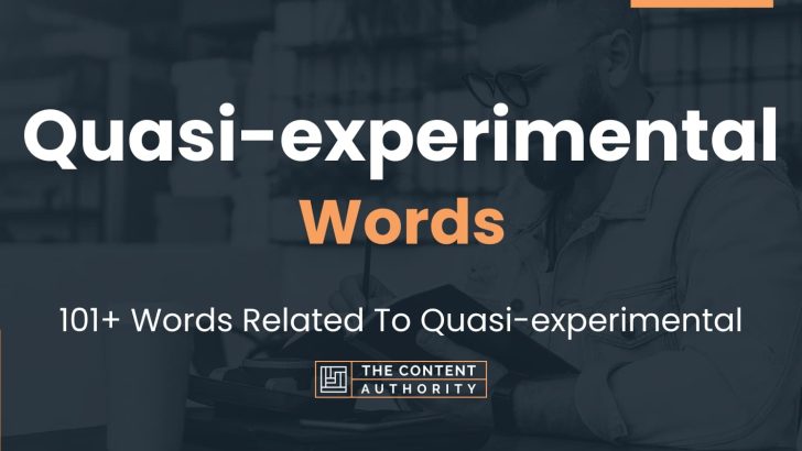 words related to quasi-experimental
