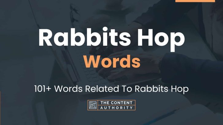 words related to rabbits hop