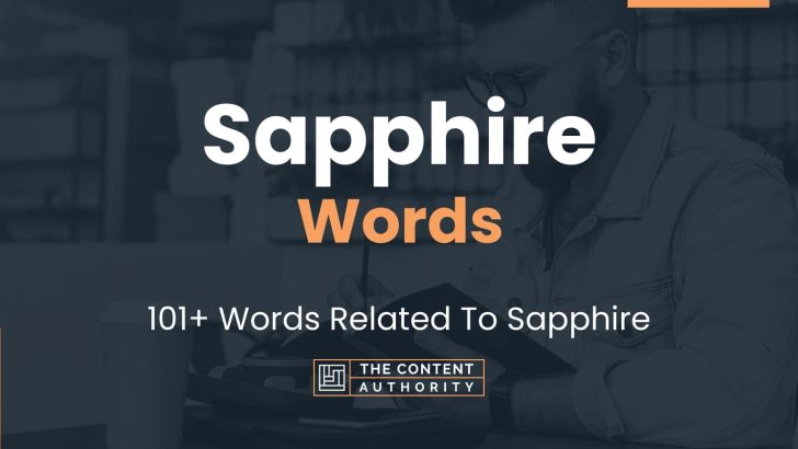 Sapphire Words – 101+ Words Related To Sapphire